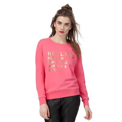 H! by Henry Holland Pink 'Holland' sweater